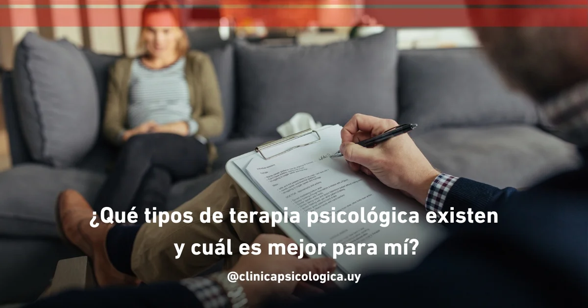 ¿Qué tipos de terapia psicológica existen? ¿Cuál es el ideal para mi?